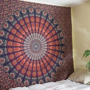 Amber Mandala Tapestry